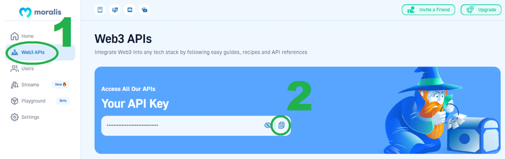 web3 apis landing page