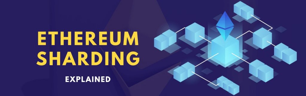 Showing a hologram of Ethereum Sharding Components