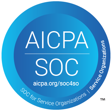 Showing the official AICPA SOC 2 logo symbol