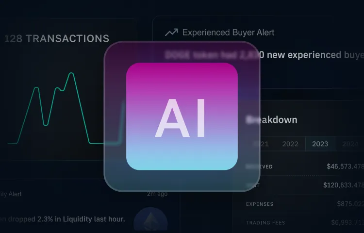 AI-powered blockchain data visualization