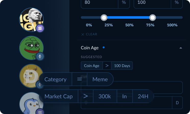 Analyze and explore tokens with powerful filters, market metrics, and real-time performance insights. Token Explorer dashboard with filtering options, market metrics, trading signals, and real-time token performance analysis powered by Moralis APIs.