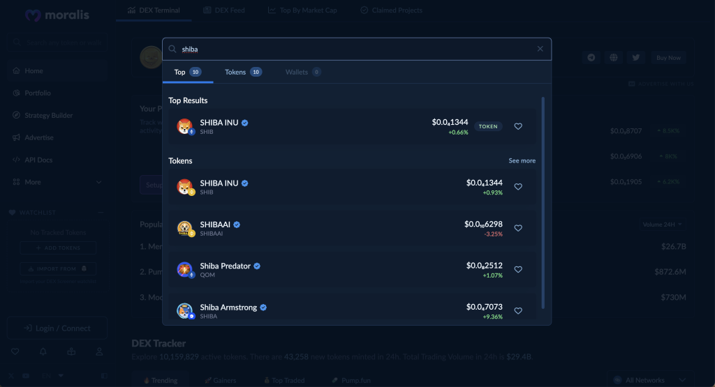 Crypto Search API Use Case.