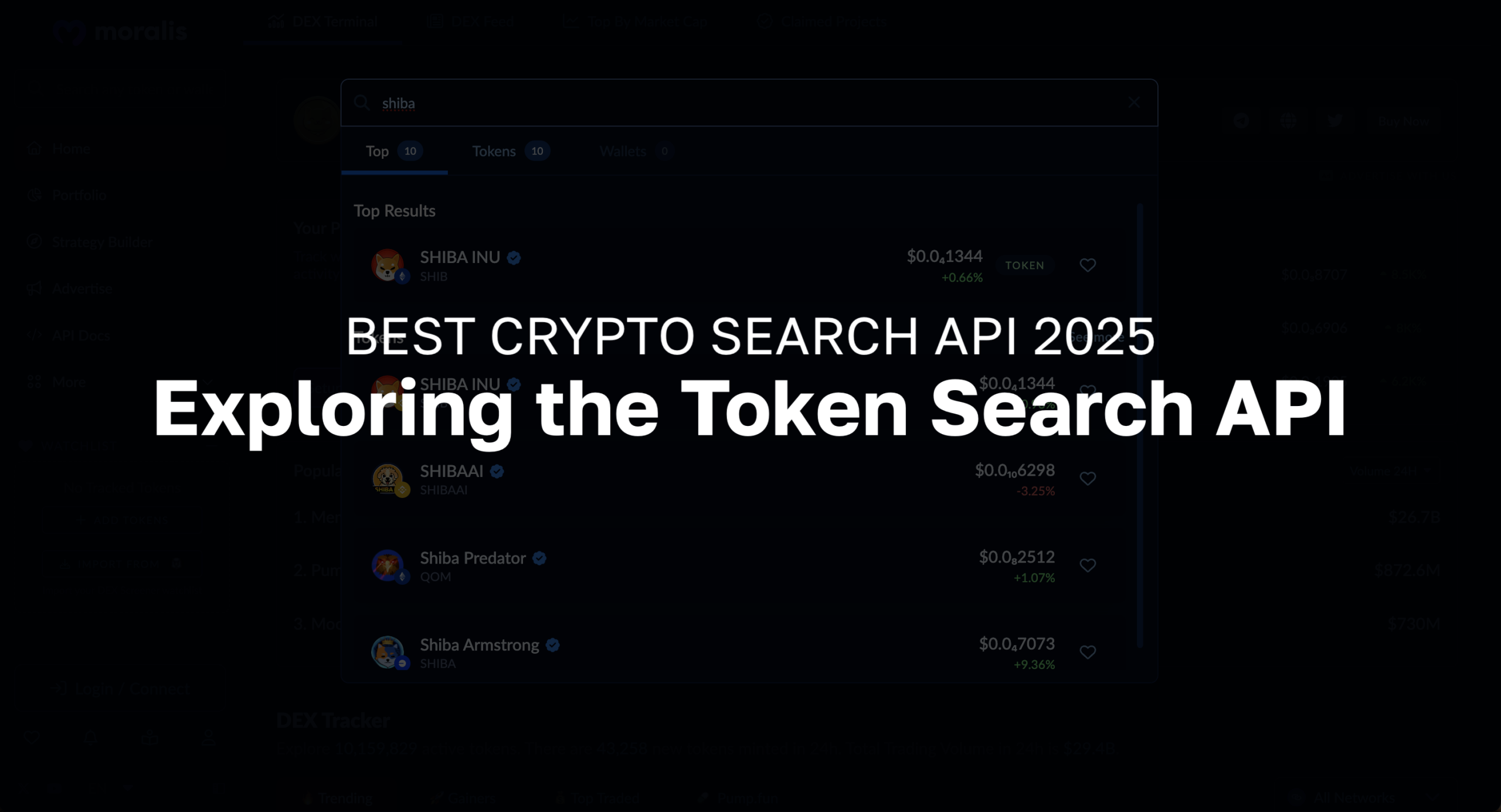 Best Crypto Search API 2025 - Exploring the Token Search API - Moralis APIs