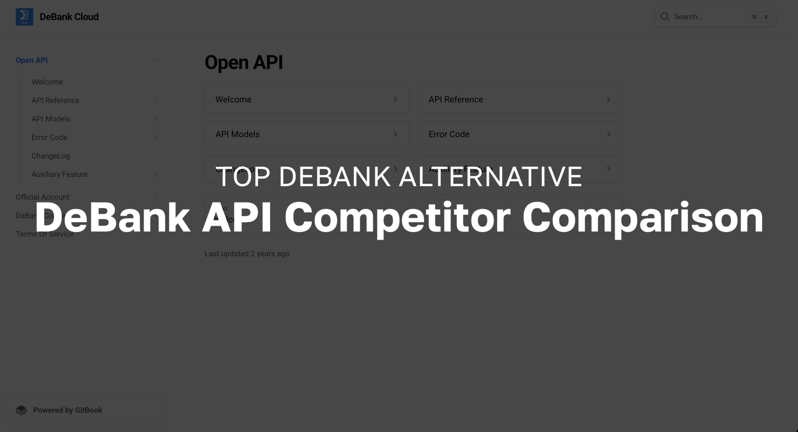 DeBank API Competitor Comparison - Top DeBank Alternative - Moralis APIs