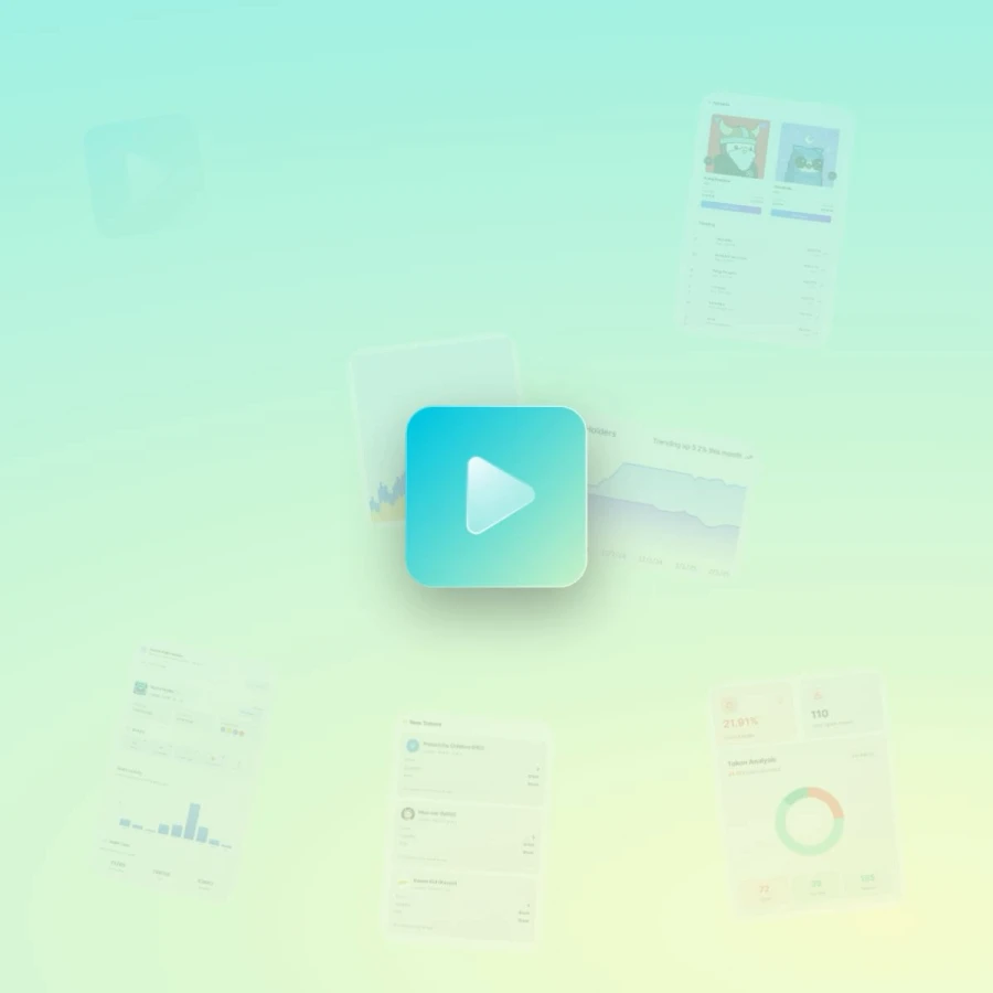 Moralis dashboard showcasing analytics, charts, and blockchain data applications